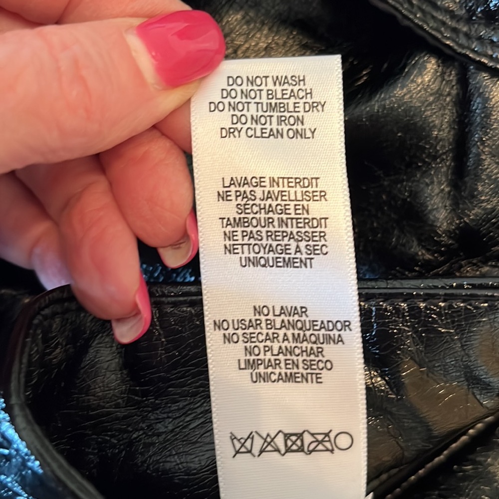 NWT Good American Good ‘90’s Vinyl Pants - Picture 11 of 13